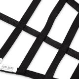 Simpson C5R Driver Window Nets DNC5RRK Net, Passenger Side, Triangle, Ribbon Style, Kevlar®, Black, SFI 37.1, Each thumbnail 1