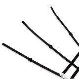 Simpson C5R Driver Window Nets DNC5RRK Net, Passenger Side, Triangle, Ribbon Style, Kevlar®, Black, SFI 37.1, Each thumbnail 3