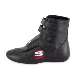 Simpson Stealth Sprint Shoes SP110BK Driving Shoes, Sprint, High-Top, Leather, Nomex Liner, Black, Men's 11, Pair thumbnail 4