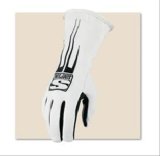 Simpson Predator Driving Gloves 20800MK Gloves, Predator, Leather/Nomex®, Double Layer, Black/White, SFI 3.3/5, Medium, Pair thumbnail 1