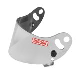 Simpson Replacement Helmet Shields 84306A Shield, Mirror, Anti-fog, Carbon Devil Ray, Devil Ray Composite, Each thumbnail 1