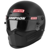 Simpson SA2020 Super Bandit Series Helmets 7210018 Helmet, Bandit, Full Face, Matte Black, Snell SA2020, Small, Each thumbnail 1