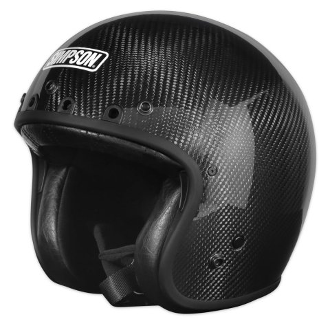 Simpson Chopper Series Helmets CHOPCXL Helmets, Series, Carbon Fiber, Black, Gloss, Open Face, DOT-Approved, X-Large, Each thumbnail 2