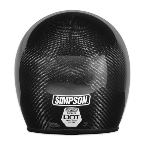 Simpson Chopper Series Helmets CHOPCXL Helmets, Series, Carbon Fiber, Black, Gloss, Open Face, DOT-Approved, X-Large, Each thumbnail 4