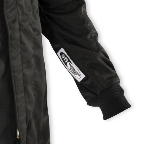 Simpson Racing Classic SFI-5 Jackets C402412 Driving Jacket, Double Layer, Satin/Twill, Nomex®, X-Large, Black with White Stripes, Each thumbnail 1
