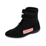 Simpson High Top Driving Shoes 28700BK Shoes, Top, Black, Mens Size 7, Pair thumbnail 4