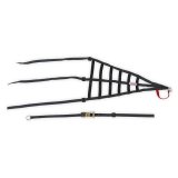 Simpson C5R Driver Window Nets DNC5RLK Net, Left Side, Triangle, Ribbon Style, Kevlar®, Black, SFI 37.1, Each thumbnail 2