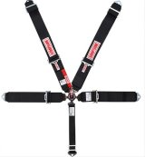 Simpson Camlock 5-Point Harness 29110BKL1X Harness, Complete, 5-Point, Camlock, Lever-Style, Individual-Type, Bolt-In, Black, Black Hardware, Each thumbnail 2