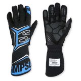 Simpson Magnata Racing Gloves MGMB Driving Gloves, Gloves, One Layer, Nomex®, Black/Blue, FIA 8856-2018, SFI 3.5/5, Medium, Pair thumbnail 5