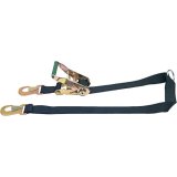 Simpson Axle Ratchet Tie-Downs with D-Rings 35009BK Tie Down Ratcheting 2" Wide 8` Long Hooks, Each, Black thumbnail 2