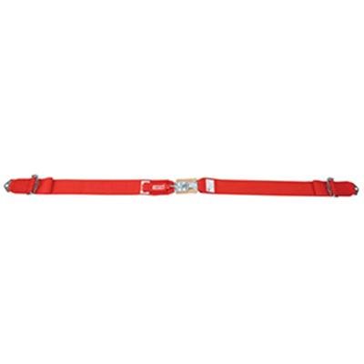 Simpson Latch & Link Lap Belts 2-Point Harness 29004R Harness, Belt, Latch, Bolt-In, Floor Mount, Red, Each thumbnail 2