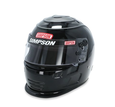 Simpson SA2020 Speedway Shark Series Helmets 7707382 Helmet, Shark, Full Face, Gloss Black, Snell SA2020, Large, Each thumbnail 1