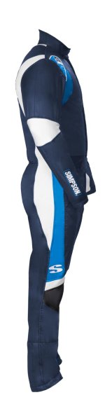 Simpson Supercoil Racing Suits SC04501 Driving Suit, Supercoil, One-piece, Double Layer, Nomex, Navy/Bush Blue/White, SFI 3.2A/5, Men's 2X-Large, Each thumbnail 7