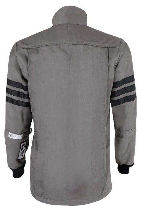 Simpson Racing Classic SFI-5 Jackets C405414 Driving Jacket, Double Layer Satin/Twill, Nomex, X-Large, Arm Restraints, Gray with Black Stripes, Each thumbnail 2
