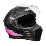 Simpson MOD Bandit USA Radical Series Helmets M59282X Helmet, Mod Radical, Modular, Black, Pink, Blue, DOT/ECE Approved, 2X-Large, Each thumbnail 3
