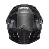 Simpson MOD Bandit USA Radical Series Helmets M59282SM Helmet, Mod Radical, Modular, Black, Pink, Blue, DOT/ECE Approved, Small, Each thumbnail 2