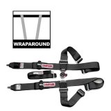 Simpson Camlock 5-Point Harness 29112BK Harness, Complete, Camlock, Individual-Type, Wraparound, Roll Bar Mount, Black, Each thumbnail 1