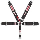 Simpson Camlock 5-Point Harness 29112BK Harness, Complete, Camlock, Individual-Type, Wraparound, Roll Bar Mount, Black, Each thumbnail 4