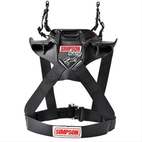 Simpson Hybrid Sport Restraints HSXLG11PAFIA Head and Neck Restraint Systems, Sport, In-seat Model, Sliding Tether and Post Clip Tether, Post Anchor, FIA 8858-2010, X-Large, Each thumbnail 2