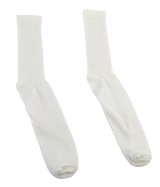 Simpson Nomex® Underwear Socks 23032A Fire Retardant Socks, Socks, White, SFI 3.3, One Size Fits All, Pair thumbnail 1