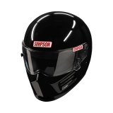 Simpson Bandit Series Helmets 7200012 Helmet, Bandit, Full Face, Black, Gloss Finish, Snell SA2020, Small, Each thumbnail 3