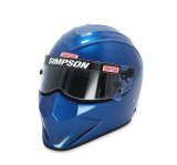 Simpson SA2020 Diamondback Series Helmets 7297125 Helmet, Diamondback, Full Face, Gloss Blue, Snell SA2020, Large, Each thumbnail 1