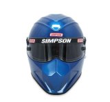 Simpson SA2020 Diamondback Series Helmets 7297125 Helmet, Diamondback, Full Face, Gloss Blue, Snell SA2020, Large, Each thumbnail 2