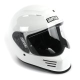 Simpson Speed Bandit Series Helmets SPBL1 Helmet, Bandit, Full Face, White, Gloss Finish, Large, Each thumbnail 1