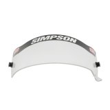 Simpson Replacement Helmet Shields 89500A Visor, Plastic, Clear, SD1 Bandit Series, Each thumbnail 1