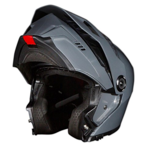 Simpson Journey Bandit Helmets JB4MD Helmets, Bandit, Modular, Gloss Gray, DOT/ECE-Approved, Medium, Each thumbnail 1
