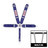 Simpson Camlock 5-Point Harness 29110BL Harness, Complete, Camlock, Individual-Type, Bolt-In, Floor Mount, Blue, Each thumbnail 1
