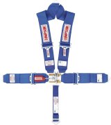 Simpson Latch & Link 5-Point Harness 29065BL Harness, Complete, Latch, V-Type, Bolt-In, Roll Bar Mount, Blue, Each thumbnail 1