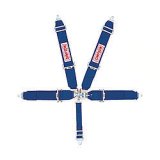 Simpson Latch & Link 5-Point Harness 29063BL Harness, Complete, Latch, Individual-Type, Bolt-In, Floor Mount, Blue, Each thumbnail 2
