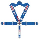 Simpson Camlock 5-Point Harness 29108P Harness, Complete, Camlock, V-Type, Bolt-In, Roll Bar Mount, Platinum, Polyester, Each thumbnail 2