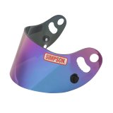 Simpson Replacement Helmet Shields 84303 Shield, Iridium, Anti-fog, Carbon Devil Ray, Devil Ray Composite, Each thumbnail 3