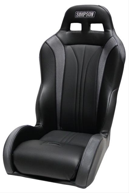 Simpson Vortex Rally UTV and Off-Road Seats 104-305 Powersports Seats, Seats, Front Bucket, Vinyl, Black/Charcoal, Each
