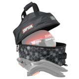 Simpson Helmet and FHR Combo Bags 23405 Bag, Zipper Closure, Polyester, Black, Each thumbnail 2