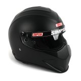 Simpson SA2020 Diamondback Series Helmets 7297128 Helmet, Diamondback, Full Face, Matte Black, Snell SA2020, Large, Each thumbnail 2