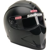 Simpson SA2020 Diamondback Series Helmets 7297128 Helmet, Diamondback, Full Face, Matte Black, Snell SA2020, Large, Each thumbnail 3