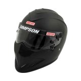 Simpson SA2020 Diamondback Series Helmets 7297128 Helmet, Diamondback, Full Face, Matte Black, Snell SA2020, Large, Each thumbnail 4