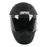 Simpson Speed Bandit Series Helmets SPBS3 Helmet, Bandit, Full Face, Black, Matte Finish, Small, Each thumbnail 2