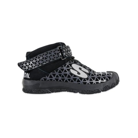 Simpson Pit Dominator Crew Shoes PD600K Shoes, Dominator, Mid-Top Style, Black/Silver, US Men's Shoe Size 6, Pair thumbnail 3
