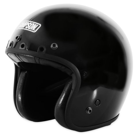 Simpson Chopper Series Helmets CHOP2XS Helmet, Series, Open Face, Black, Gloss, DOT-Approved, X-Small, Each thumbnail 3