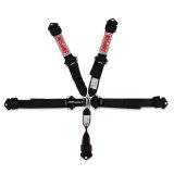 Simpson Double Pull Down Latch and Link SFI 5-Point Harness 12LD5WB Harness, Complete, Latch. 5 Point, 2.00 Should Belt, 2.00 Lap Belt, Individual-Type, Bolt-In, Floor/Roll Bar Mount, Black, Each thumbnail 3