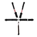 Simpson Double Pull Down Latch and Link SFI 5-Point Harness 13LD5WB Harness, Complete, Latch. 5 Point, 3.00 Should Belt, 3.00 Lap Belt, Individual-Type, Bolt-In, Floor/Roll Bar Mount, Black, Each thumbnail 1