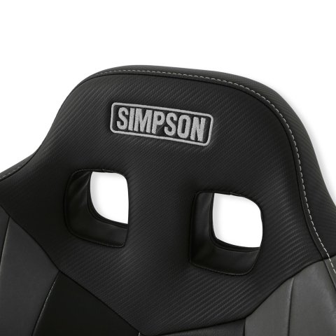 Simpson Pro Sport Off-Road Suspension Seats S107-305 Powersports Seat, Seat, Front Bucket, Vinyl, Black/Charcoal/Gray, Each thumbnail 1