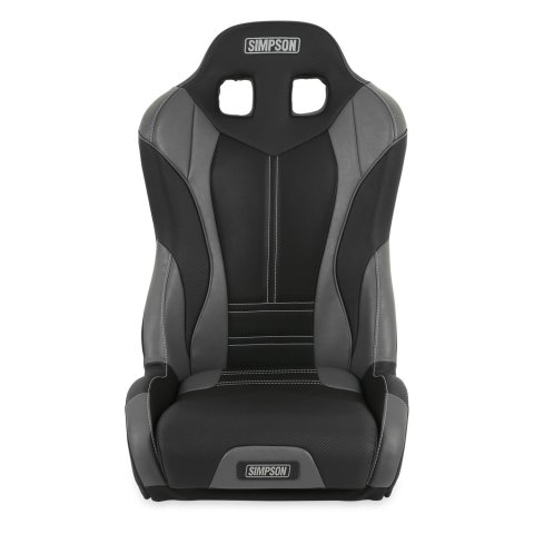 Simpson Pro Sport Off-Road Suspension Seats S107-305 Powersports Seat, Seat, Front Bucket, Vinyl, Black/Charcoal/Gray, Each thumbnail 4
