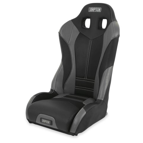 Simpson Pro Sport Off-Road Suspension Seats S107-305 Powersports Seat, Seat, Front Bucket, Vinyl, Black/Charcoal/Gray, Each thumbnail 5