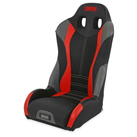 Simpson Pro Sport Off-Road Suspension Seats S107-306 Powersports Seats, ST, Vinyl, Black/Red/Gray, Each thumbnail 5