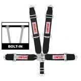 Simpson Latch & Link 5-Point Harness 29061BK Harness, Complete, Latch, Individual-Type, Bolt-In, Floor Mount, Black, Each thumbnail 1